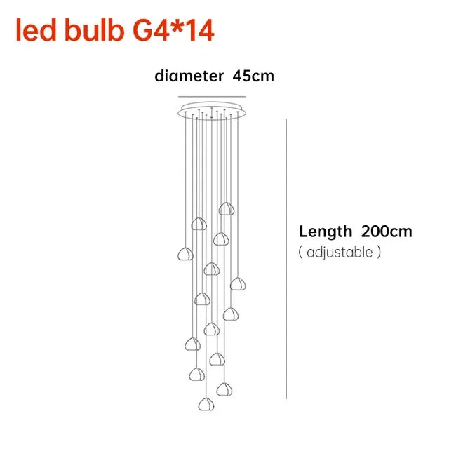 Adjustable Crystal Chandelier Light Pendant for Home and Restaurant Decor – Elegant Clear and Chrome Finish 10