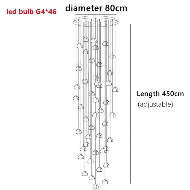 Adjustable Crystal Chandelier Light Pendant for Home and Restaurant Decor – Elegant Clear and Chrome Finish 11