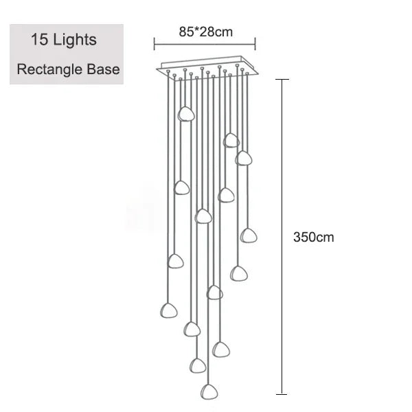 Adjustable Crystal Chandelier Light Pendant for Home and Restaurant Decor – Elegant Clear and Chrome Finish 12