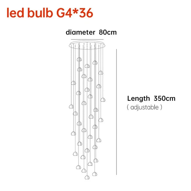 Adjustable Crystal Chandelier Light Pendant for Home and Restaurant Decor – Elegant Clear and Chrome Finish 16