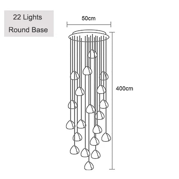 Adjustable Crystal Chandelier Light Pendant for Home and Restaurant Decor – Elegant Clear and Chrome Finish 18