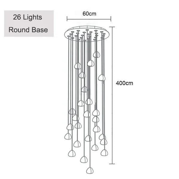 Adjustable Crystal Chandelier Light Pendant for Home and Restaurant Decor – Elegant Clear and Chrome Finish 19