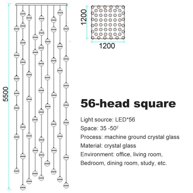 Elegant Crystal Glass Pendant Light with Adjustable Cable for Kitchen and Indoor Spaces – Modern Hanging Lights 23