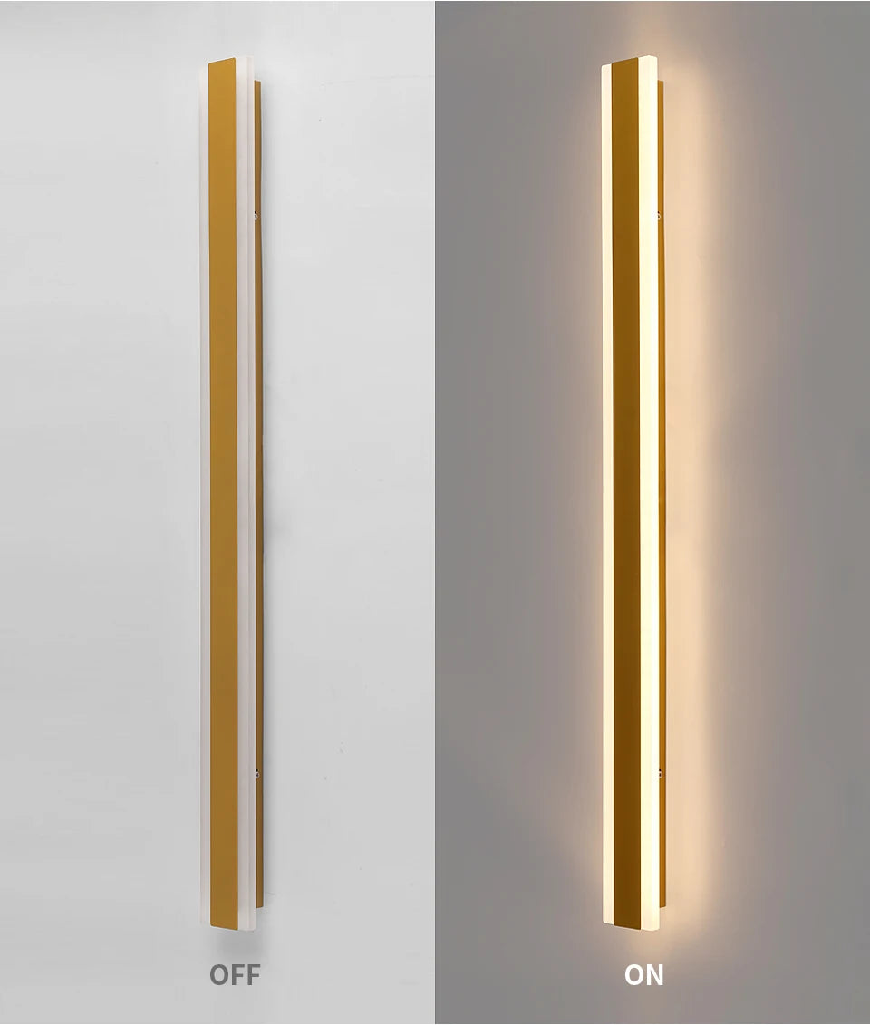 LED Outdoor Wall Lights – Modern Black and Gold Wall Lantern for Garage and Porch, Energy Efficient Exterior Wall Lamp 6
