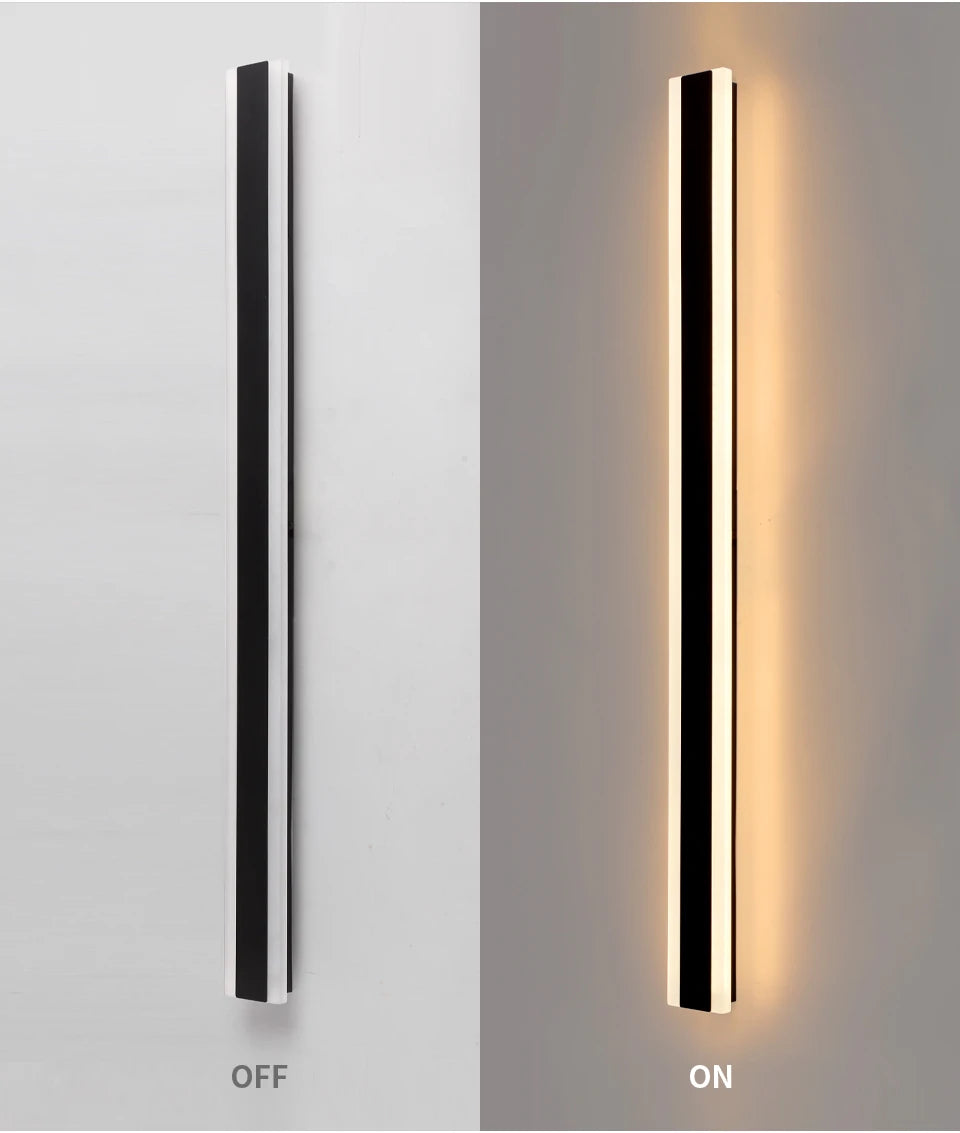 LED Outdoor Wall Lights – Modern Black and Gold Wall Lantern for Garage and Porch, Energy Efficient Exterior Wall Lamp 8