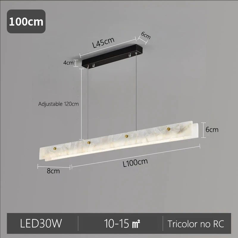 Modern LED Pendant Light with Natural Marble Finish for Kitchen Island and Dining Room – Adjustable Height, Energy-Efficient Lighting 10