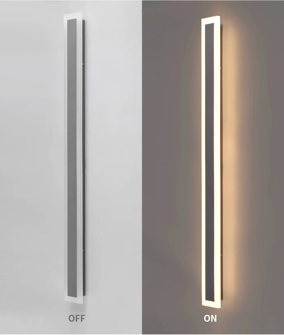 Modern Outdoor Wall Lamp, Waterproof LED Exterior Wall Light, Anti-Rust Garden Fixture in Multiple Colors 6