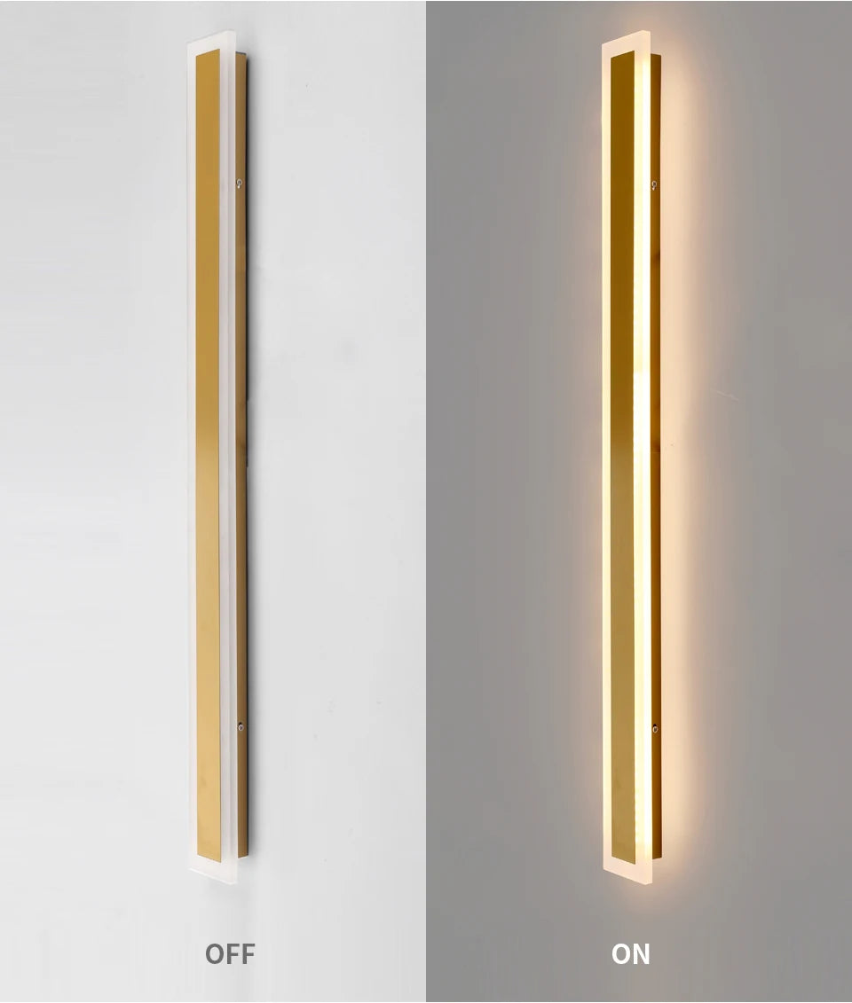 Modern Outdoor Wall Lamp, Waterproof LED Exterior Wall Light, Anti-Rust Garden Fixture in Multiple Colors 7