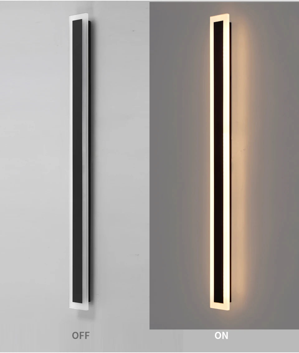 Modern Outdoor Wall Lamp, Waterproof LED Exterior Wall Light, Anti-Rust Garden Fixture in Multiple Colors 9