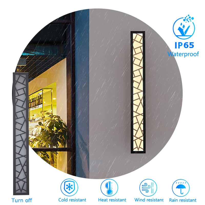 Outdoor Wall Light Fixture – IP65 Waterproof Black Lantern for Gardens and Garages 2