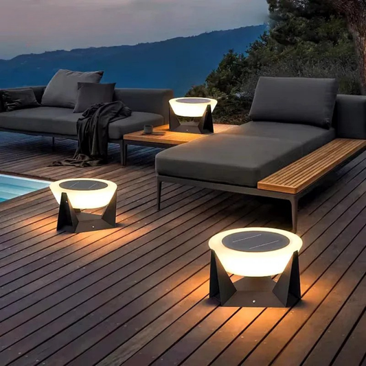 Solar Post Light for Outdoor Use – IP65 Waterproof 3000K Warm White LED Garden Lights