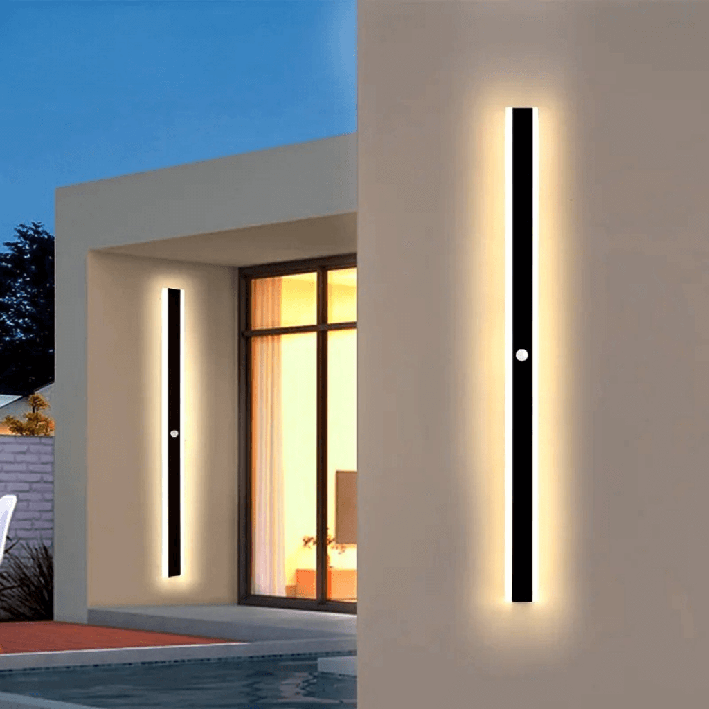 Outdoor Motion Sensor Wall Light - IP65 Waterproof LED Garden Wall Lantern for Villa and Garage