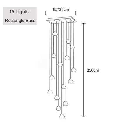 Adjustable Crystal Chandelier Light Pendant for Home and Restaurant Decor – Elegant Clear and Chrome Finish 12