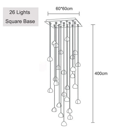 Adjustable Crystal Chandelier Light Pendant for Home and Restaurant Decor – Elegant Clear and Chrome Finish 13