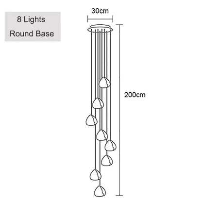 Adjustable Crystal Chandelier Light Pendant for Home and Restaurant Decor – Elegant Clear and Chrome Finish 15
