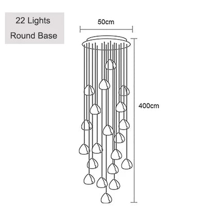Adjustable Crystal Chandelier Light Pendant for Home and Restaurant Decor – Elegant Clear and Chrome Finish 18