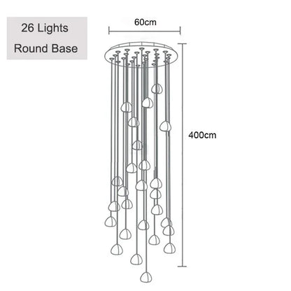 Adjustable Crystal Chandelier Light Pendant for Home and Restaurant Decor – Elegant Clear and Chrome Finish 19