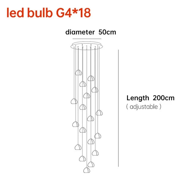 Adjustable Crystal Chandelier Light Pendant for Home and Restaurant Decor – Elegant Clear and Chrome Finish 9