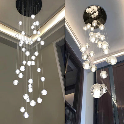 Elegant Crystal Glass Pendant Light with Adjustable Cable for Kitchen and Indoor Spaces – Modern Hanging Lights 2
