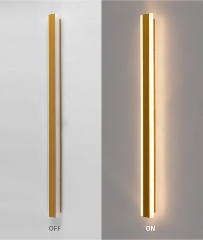LED Outdoor Wall Lights – Modern Black and Gold Wall Lantern for Garage and Porch, Energy Efficient Exterior Wall Lamp 6
