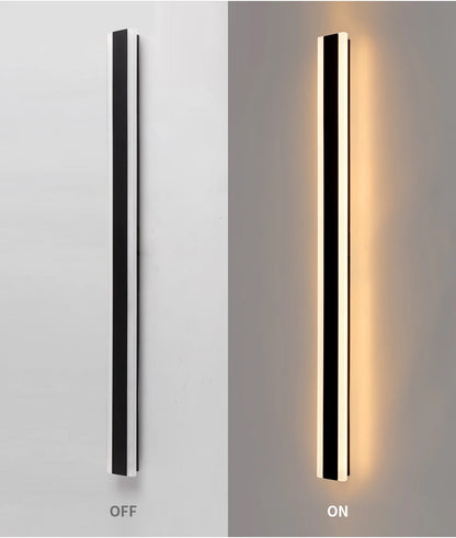 LED Outdoor Wall Lights – Modern Black and Gold Wall Lantern for Garage and Porch, Energy Efficient Exterior Wall Lamp 8